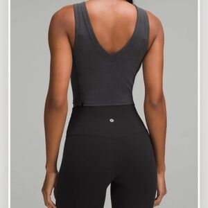 lululemon athletica Black Ribbed Tank Top